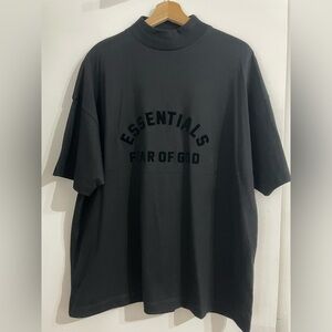 Essentials Fear of God mock neck oversized T-shirt